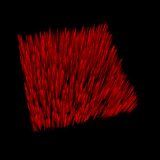 Konstgjorda cellmembraner bildas längs ett stort antal vertikala nanotrådar, i en så kallad nanoskog. Bild: Aleksandra Dabkowska