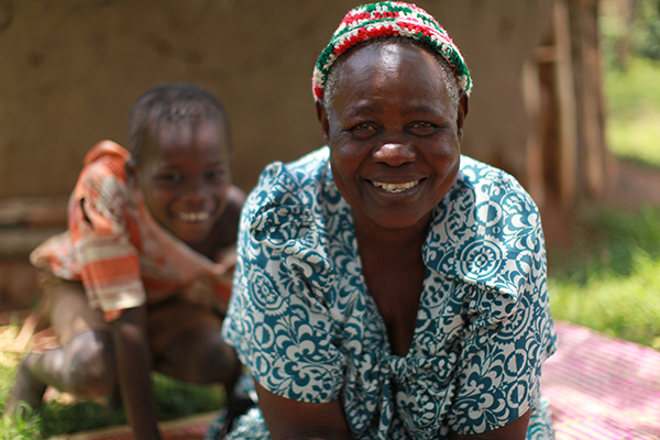 En av de småbrukare som var med och tog initiativ till att starta en kvinnogrupp, Loy Oketcho Mijas, Uganda.